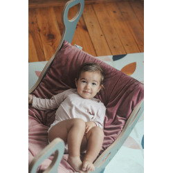 Coussin matelas Montessori rose pour balançoire XXL — photo 4