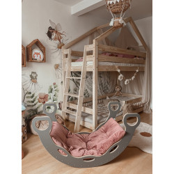 Coussin matelas Montessori rose pour balançoire XXL — photo 7