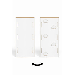 Glissière Montessori 2 en 1 pour balançoire XXL - Mur d'escalade en bois