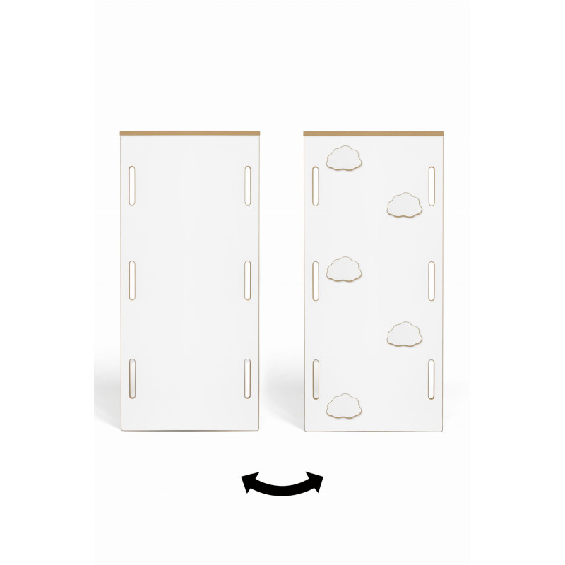 Glissière Montessori 2 en 1 pour balançoire XXL - Mur d'escalade en bois