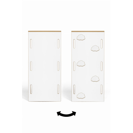 Glissière Montessori 2 en 1 pour balançoire XXL - Mur d'escalade en bois