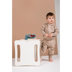 Chaise et table Montessori 2-en-1 enfant en bois
