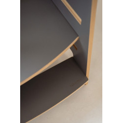 Tour d'apprentissage Montessori double en bois - Grise — photo 6
