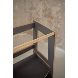Tour d'apprentissage Montessori double en bois - Grise — photo 7