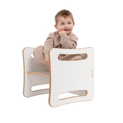 Chaise et table Montessori 2-en-1 enfant en bois — photo 3