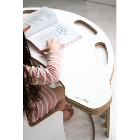 Plateau en bois naturel pour balançoire Montessori XXL