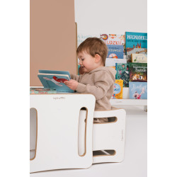 Chaise et table Montessori 2-en-1 enfant en bois — photo 4