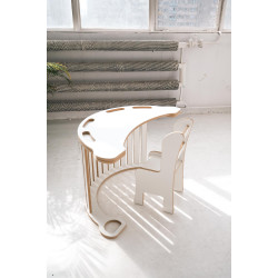 Plateau en bois naturel pour balançoire Montessori XXL — photo 2