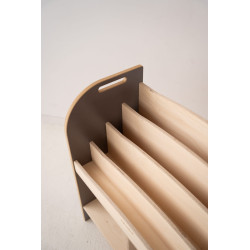 Étagère bibliothèque Montessori en bois - Grise — photo 4