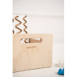 Boîte de rangement jouets Montessori en bois naturel — photo 5