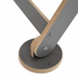 Pikler en bois Montessori avec toboggan – Gris — photo 6