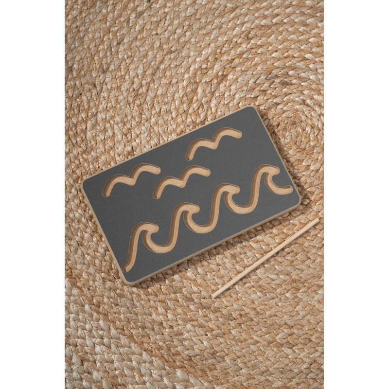 Tablette graphomotrice Montessori enfant en bois - Grise