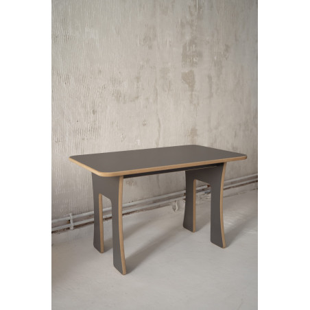 Table enfant Montessori en bois grise