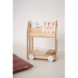 Étagère bibliothèque Montessori en bois pour enfant — photo 4