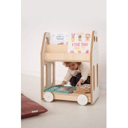 Étagère bibliothèque Montessori en bois pour enfant — photo 5