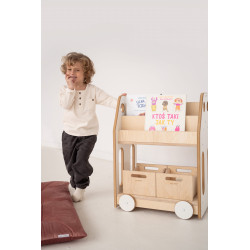 Étagère bibliothèque Montessori en bois pour enfant — photo 8