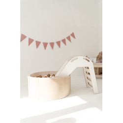 Glissière Montessori pour piscine à balles en bois – Naturel — photo 4