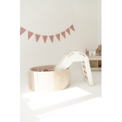 Glissière Montessori pour piscine à balles en bois – Naturel — photo 6