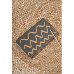 Tablette graphomotrice Montessori enfant en bois - Grise