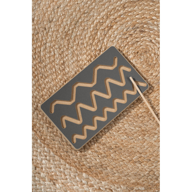 Tablette graphomotrice Montessori enfant en bois - Grise