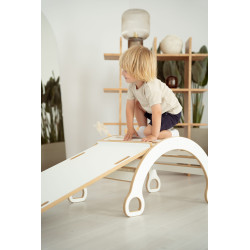 Bascule Montessori en bois avec rampe et plateau - Nuages — photo 8