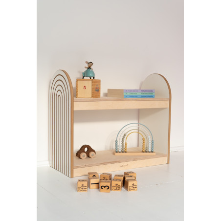 Étagère Montessori enfant en bois - Petit modèle