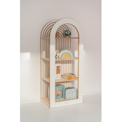 Étagère Montessori murale en bois pour chambre d'enfant