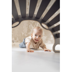 Balançoire Montessori en bois avec poignées - Grise — photo 2