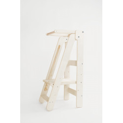 Tour d'apprentissage Montessori pliable enfant en bois naturel — photo 4
