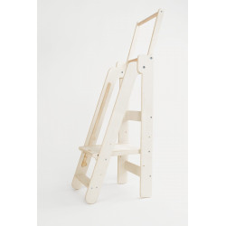 Tour d'apprentissage Montessori pliable enfant en bois naturel — photo 5