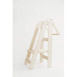 Tour d'apprentissage Montessori pliable enfant en bois naturel — photo 6