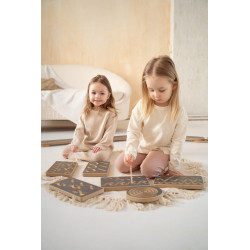 Tablettes graphomotrices Montessori en bois gris (6 pièces) — photo 5