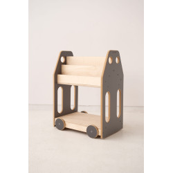 Étagère Montessori pour chambre d'enfant en bois - Grise — photo 2
