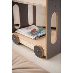 Étagère Montessori pour chambre d'enfant en bois - Grise — photo 5