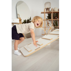 Balançoire Montessori 3-en-1 en bois avec toboggan | Taille L — photo 2