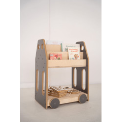 Étagère Montessori pour chambre d'enfant en bois - Grise — photo 7