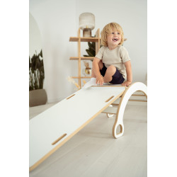 Balançoire Montessori 3-en-1 en bois avec toboggan | Taille L — photo 7