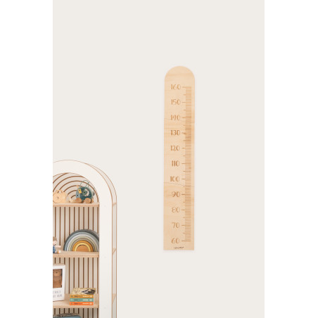 Mètre de croissance enfant Montessori en bois mural
