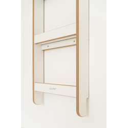 Grande étagère murale Montessori en bois pour livres - Blanche et naturelle — photo 4