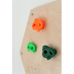 Mur d'escalade Montessori en bois hexagonal modulable — photo 4