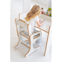 Chaise évolutive enfant Montessori en bois réglable — photo 4