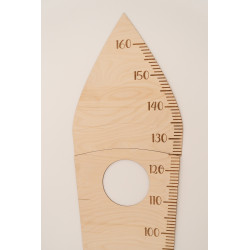 Mètre de croissance enfant Montessori en bois Rakieta — photo 3