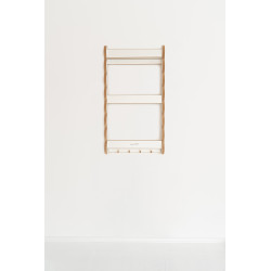 Étagère murale livres Montessori en bois pour enfant - Blanc et naturel — photo 4