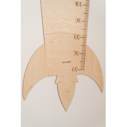 Mètre de croissance enfant Montessori en bois Rakieta — photo 4