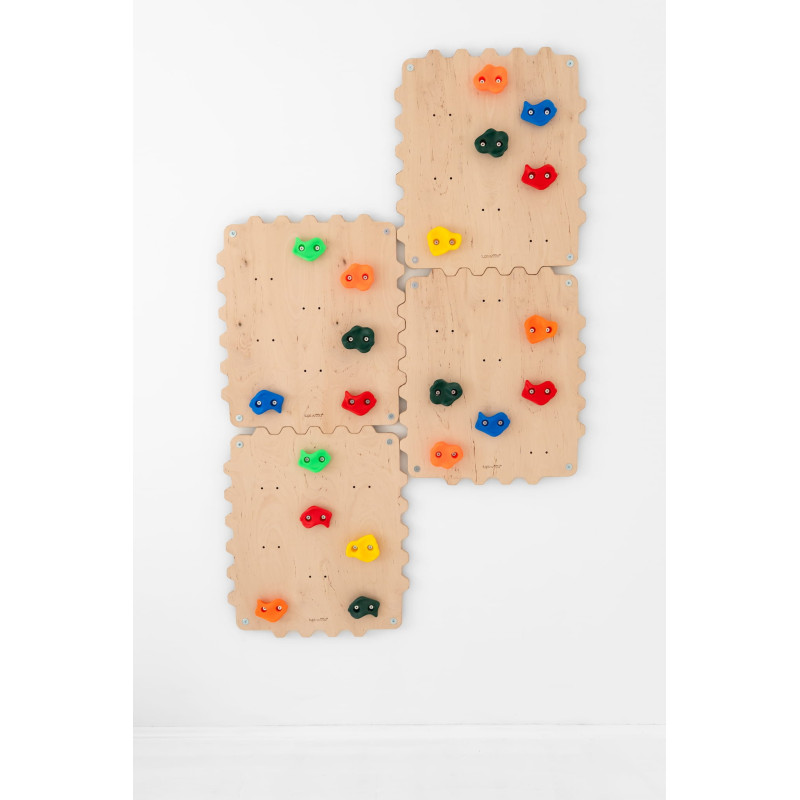 Mur d'escalade Montessori modulable en bois