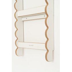 Étagère murale Montessori pour livres en bois - Blanc et naturel — photo 4