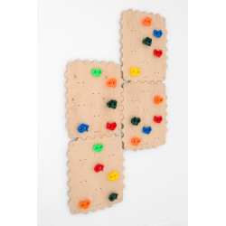 Mur d'escalade Montessori modulable en bois — photo 4