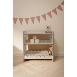 Étagère Montessori pour livres en bois BUBBLE MAXI