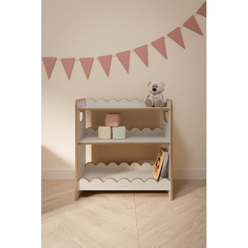 Étagère Montessori pour livres en bois BUBBLE MAXI