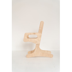 Chaise enfant réglable Montessori en bois naturel — photo 3